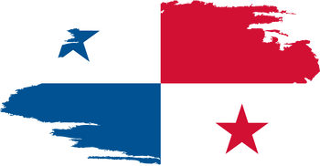 Grunge Panama Flag Illustration